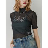 ブラック | ハーフスリーブタトゥーシアートップス | jouetie