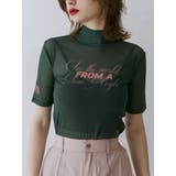 カーキ | ハーフスリーブタトゥーシアートップス | jouetie