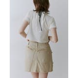 メタルロゴレースフィットTシャツ | jouetie | 詳細画像11 