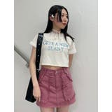 メタルロゴレースフィットTシャツ | jouetie | 詳細画像2 