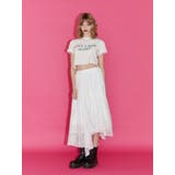 メタルロゴレースフィットTシャツ | jouetie | 詳細画像30 