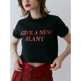 ブラック | メタルロゴレースフィットTシャツ | jouetie