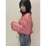 レッド | リボンギャザーシャツ | jouetie