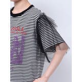 チュールレイヤードロックTシャツ | jouetie | 詳細画像15