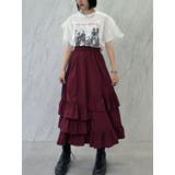 チュールレイヤードロックTシャツ | jouetie | 詳細画像2