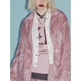 ピンク | フリンジジャガードジャケット【セットアップ対応】 | jouetie