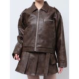 ブラウン | フリンジジャガードジャケット【セットアップ対応】 | jouetie