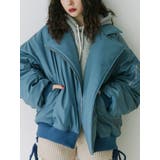フェイクレザーライダースMA-1ジャケット | jouetie | 詳細画像3 