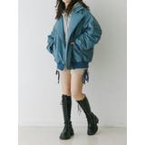 フェイクレザーライダースMA-1ジャケット | jouetie | 詳細画像4 
