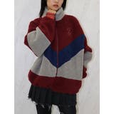 カラーブロッキングボアジャケット | jouetie | 詳細画像4