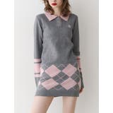 グレー | ニットポロフィットミニワンピース | jouetie