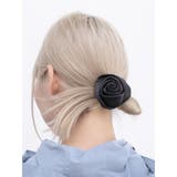 ブラック | ローズモチーフヘアゴム | jouetie