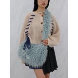 ブルー | ボリュームファーショルダーBAG | jouetie