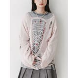 ピンク | オーバークラッシュローゲージニット | jouetie