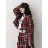 レッド | ヘムレースショートジャケット【セットアップ対応】 | jouetie