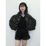 ワイドクロップドフリンジGジャン【セットアップ対応】 | jouetie | 詳細画像6 