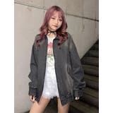 ルーズデニムブルゾン | jouetie | 詳細画像1