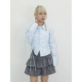 アシメドロストギャザーシャツ | jouetie | 詳細画像27 