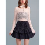 レースアップティアードミニスカパン【セットアップ対応】 | jouetie | 詳細画像2 