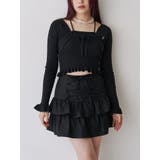 レースアップティアードミニスカパン【セットアップ対応】 | jouetie | 詳細画像4 