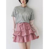 レースアップティアードミニスカパン【セットアップ対応】 | jouetie | 詳細画像8 