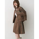 フェイクレザーラインプリーツスカート【セットアップ対応】 | jouetie | 詳細画像2 