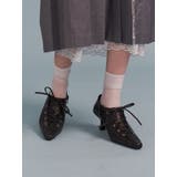 レースアップポインテットトゥパンプス | jouetie | 詳細画像1 