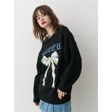 リボンジャガードルーズニット | jouetie | 詳細画像12 