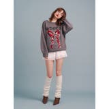 リボンジャガードルーズニット | jouetie | 詳細画像2 