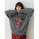 リボンジャガードルーズニット | jouetie | 詳細画像22 