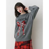 リボンジャガードルーズニット | jouetie | 詳細画像24 