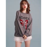 リボンジャガードルーズニット | jouetie | 詳細画像3 