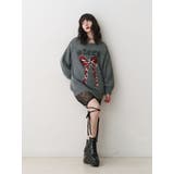 リボンジャガードルーズニット | jouetie | 詳細画像32 