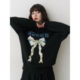 リボンジャガードルーズニット | jouetie | 詳細画像36 