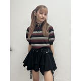 マルチボーダーポロニット | jouetie | 詳細画像13 