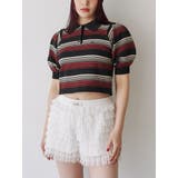 マルチボーダーポロニット | jouetie | 詳細画像3 