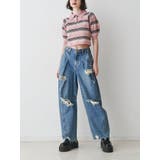 マルチボーダーポロニット | jouetie | 詳細画像8 