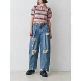 マルチボーダーポロニット | jouetie | 詳細画像9 