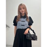 レースドッキングチャイナワンピース | jouetie | 詳細画像10 