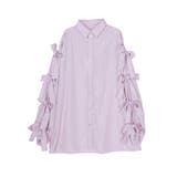 ピンク | リボンスリーブBIGシャツ | jouetie