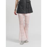 ピンク | シアーギャザーフレアパンツ | jouetie