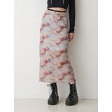 ベージュ | ニュアンスパターンシアースカート | jouetie