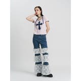 レースフリルフレアデニム | jouetie | 詳細画像4 