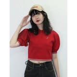 レッド | ニットポロ | jouetie