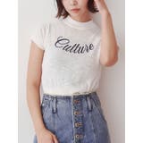 オフホワイト | ロゴジャガードコンパクトニット | jouetie