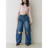 バックオープンロゴトップス | jouetie | 詳細画像11 