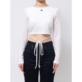 バックオープンロゴトップス | jouetie | 詳細画像31 