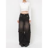 バックオープンロゴトップス | jouetie | 詳細画像46 