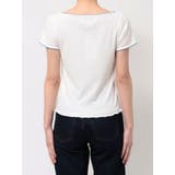 クロスレースドッキングTシャツ | jouetie | 詳細画像24