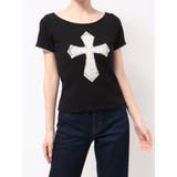 クロスレースドッキングTシャツ | jouetie | 詳細画像33